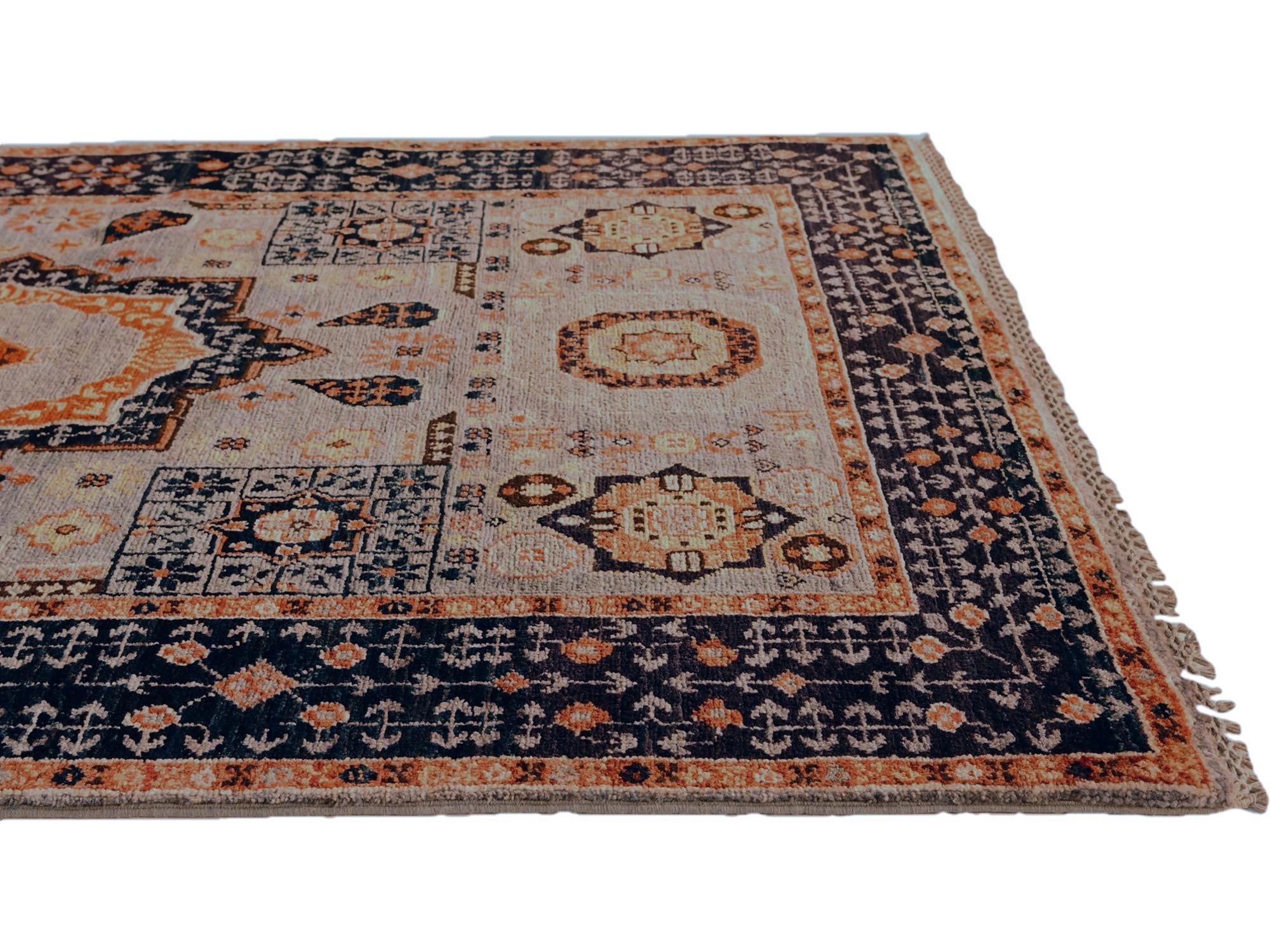 3' 7 x 5' 5 Hand Knotted Mamluk Ziegler Rug