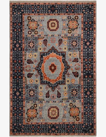 3' 7 x 5' 5 Hand Knotted Mamluk Ziegler Rug