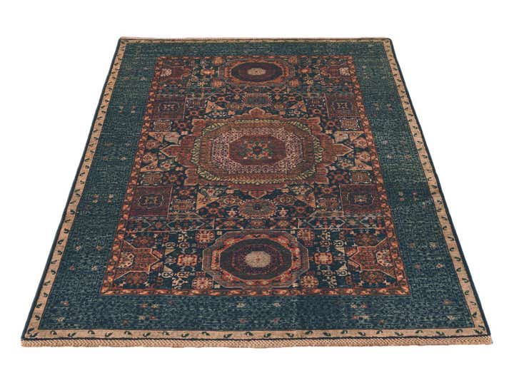 4' 2 x 6' Hand Knotted Mamluk Ziegler Rug