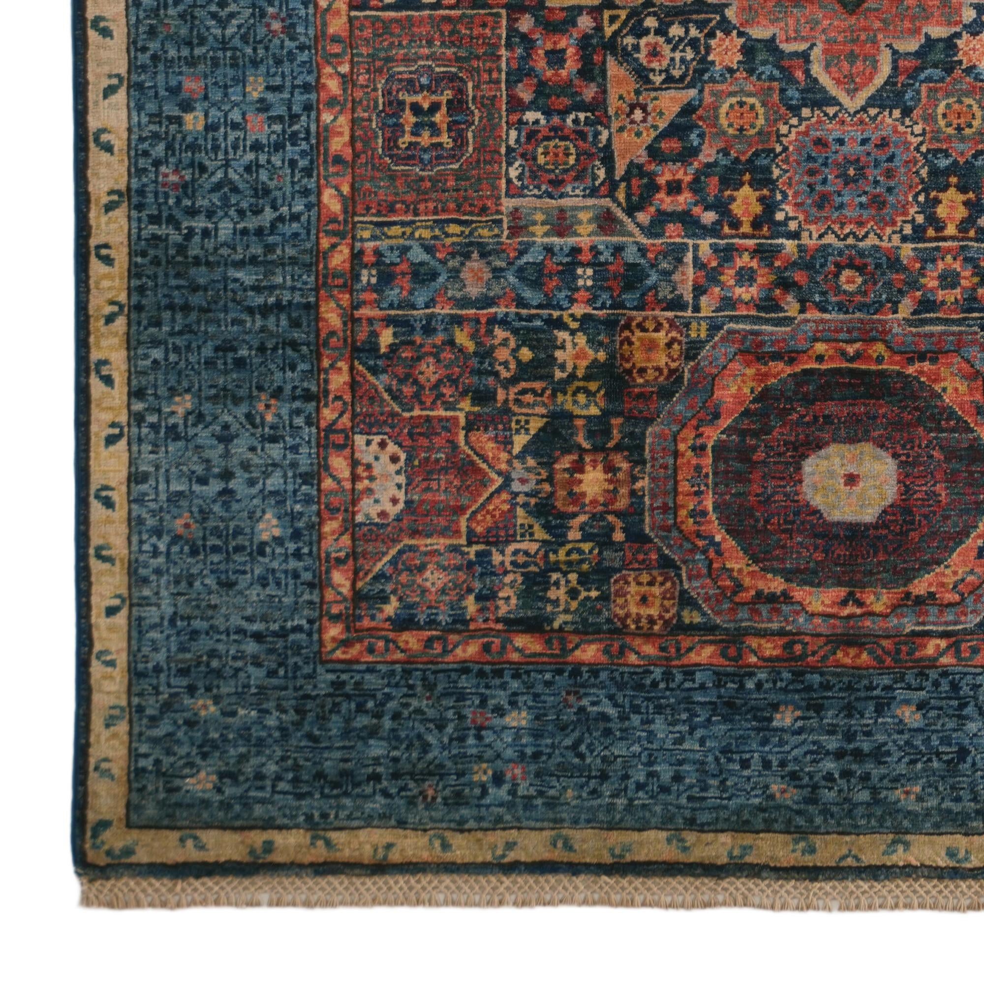 4' 2 x 6' Hand Knotted Mamluk Ziegler Rug