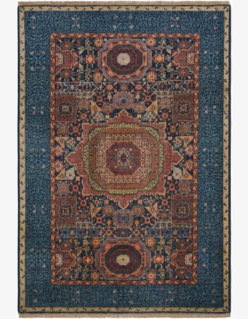 4' 2 x 6' Hand Knotted Mamluk Ziegler Rug