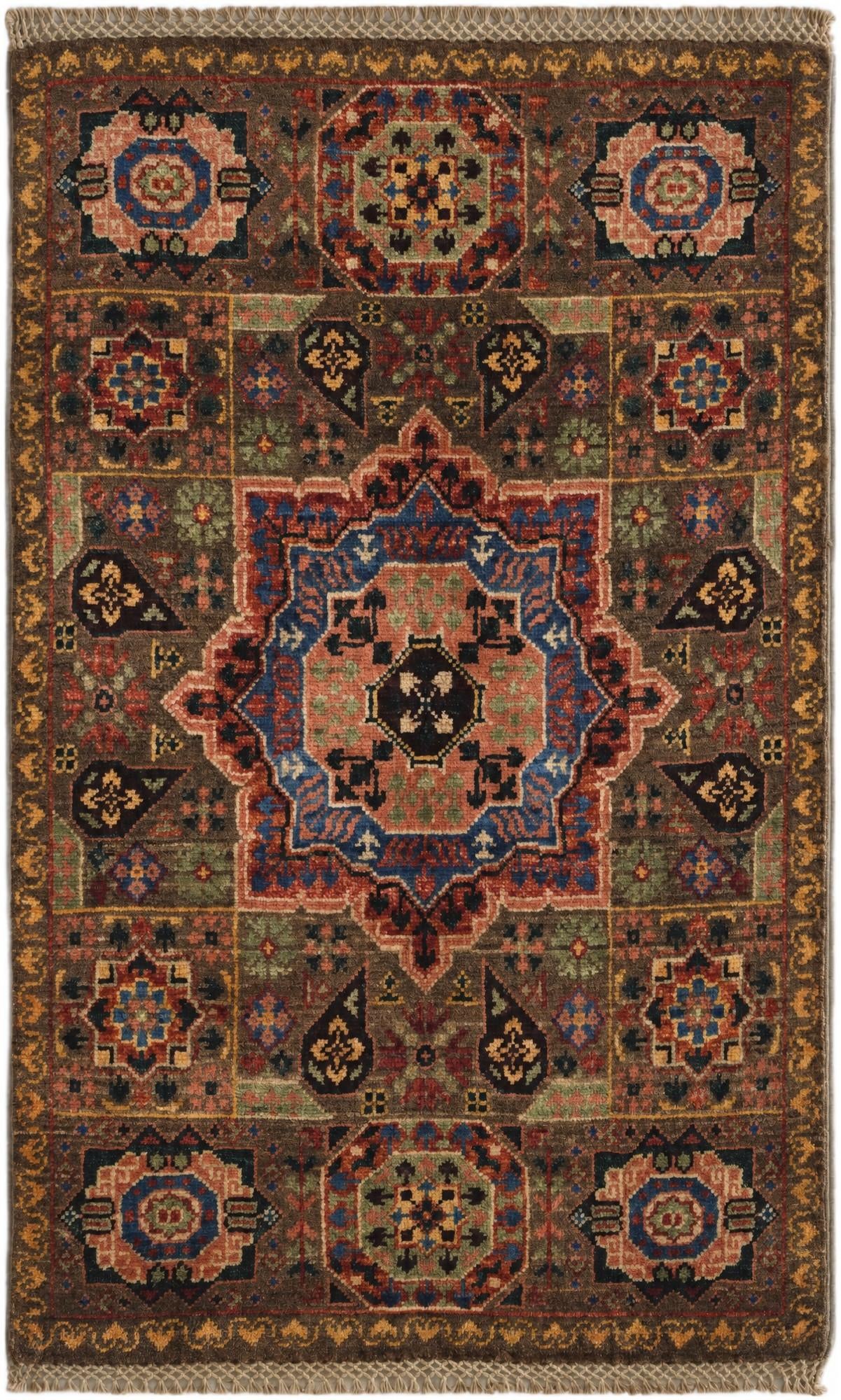 2' x 3' 2 Hand Knotted Mamluk Ziegler Rug