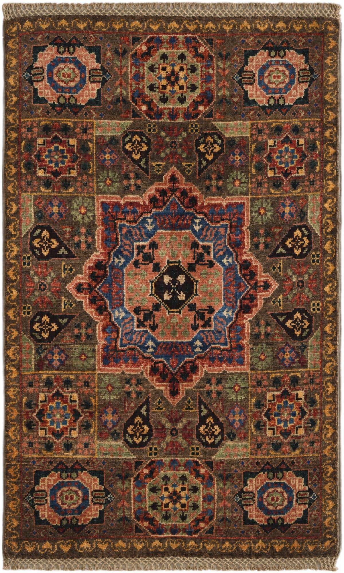 2' x 3' 2 Hand Knotted Mamluk Ziegler Rug