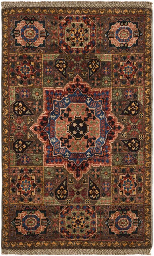 2' x 3' 2 Hand Knotted Mamluk Ziegler Rug