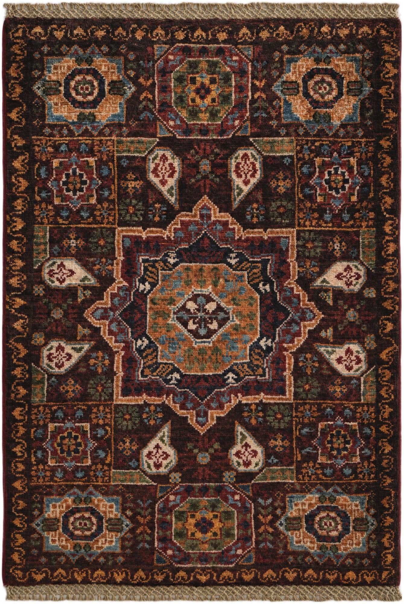 2' x 3' Hand Knotted Mamluk Ziegler Rug