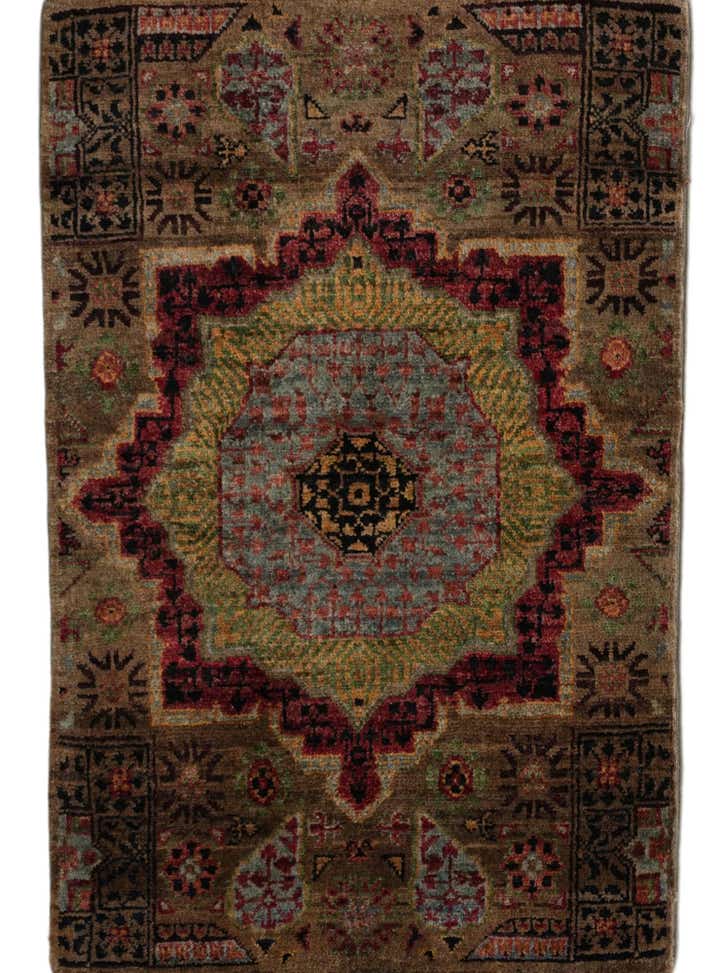 2' x 3' 1 Hand Knotted Mamluk Ziegler Rug