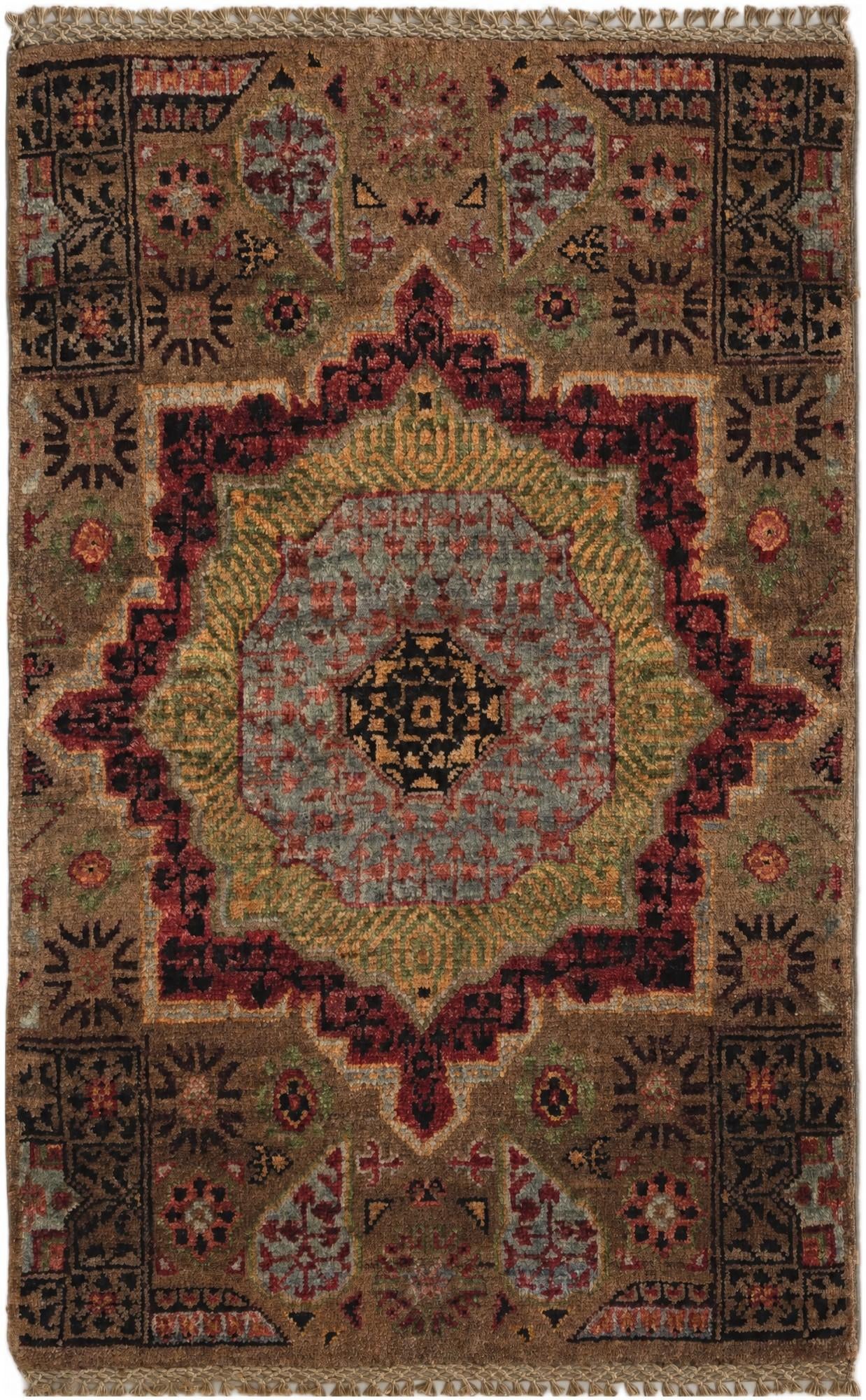 2' x 3' 1 Hand Knotted Mamluk Ziegler Rug