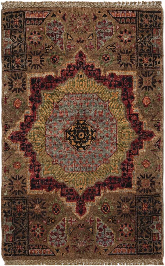 2' x 3' 1 Hand Knotted Mamluk Ziegler Rug