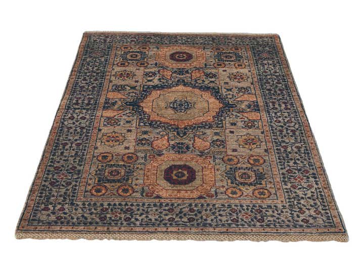 3' 7 x 5' 1 Hand Knotted Mamluk Ziegler Rug