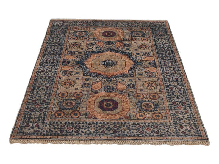 Detail image of 3' 7 x 5' 1 Hand Knotted Mamluk Ziegler Rug