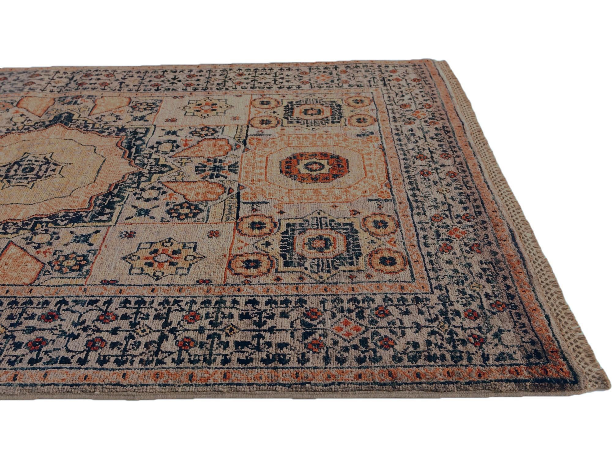 3' 7 x 5' 1 Hand Knotted Mamluk Ziegler Rug