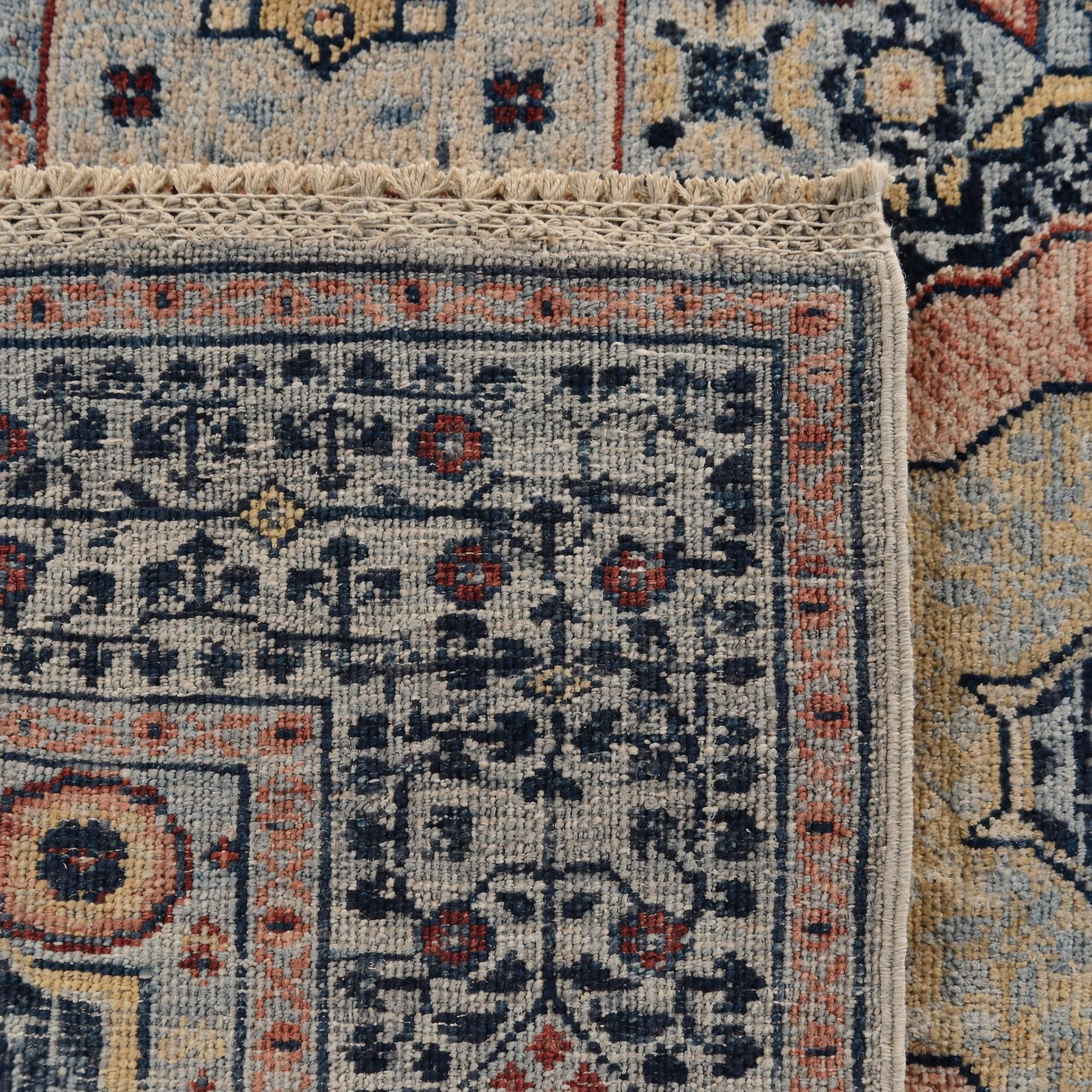 110cm x 155cm Hand Knotted Mamluk Ziegler Rug