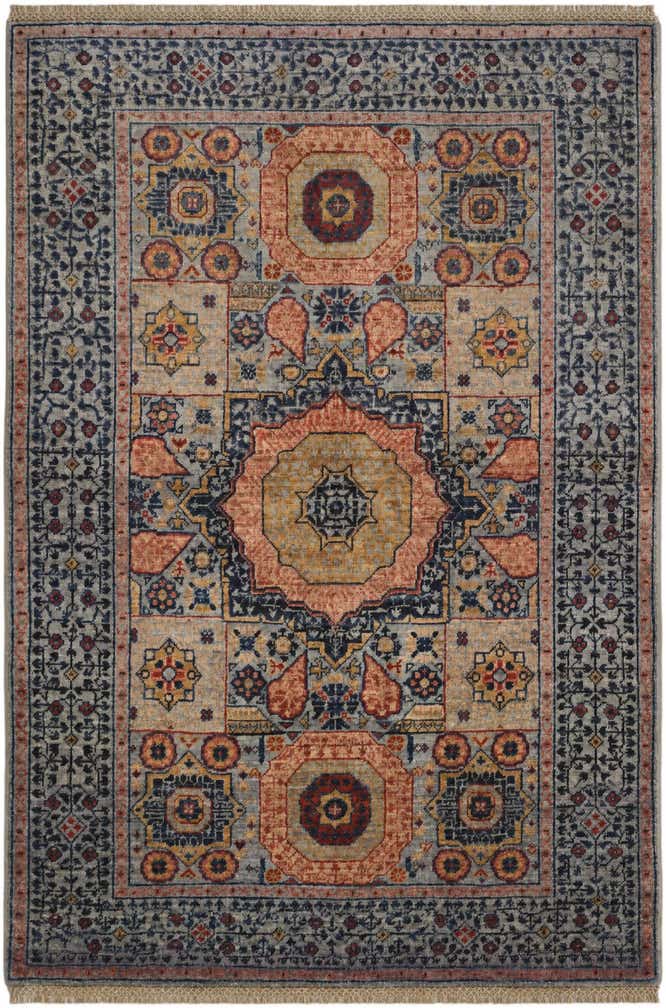 3' 7 x 5' 1 Hand Knotted Mamluk Ziegler Rug
