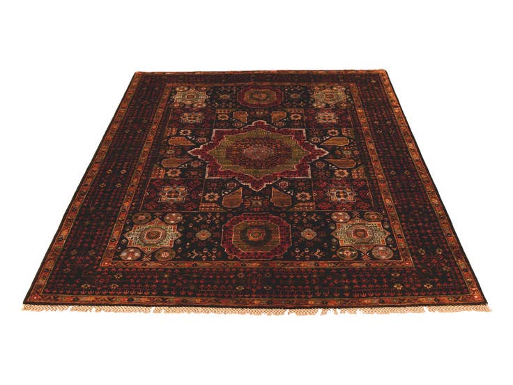Detail image of 5' 1 x 6' 6 Hand Knotted Mamluk Ziegler Rug