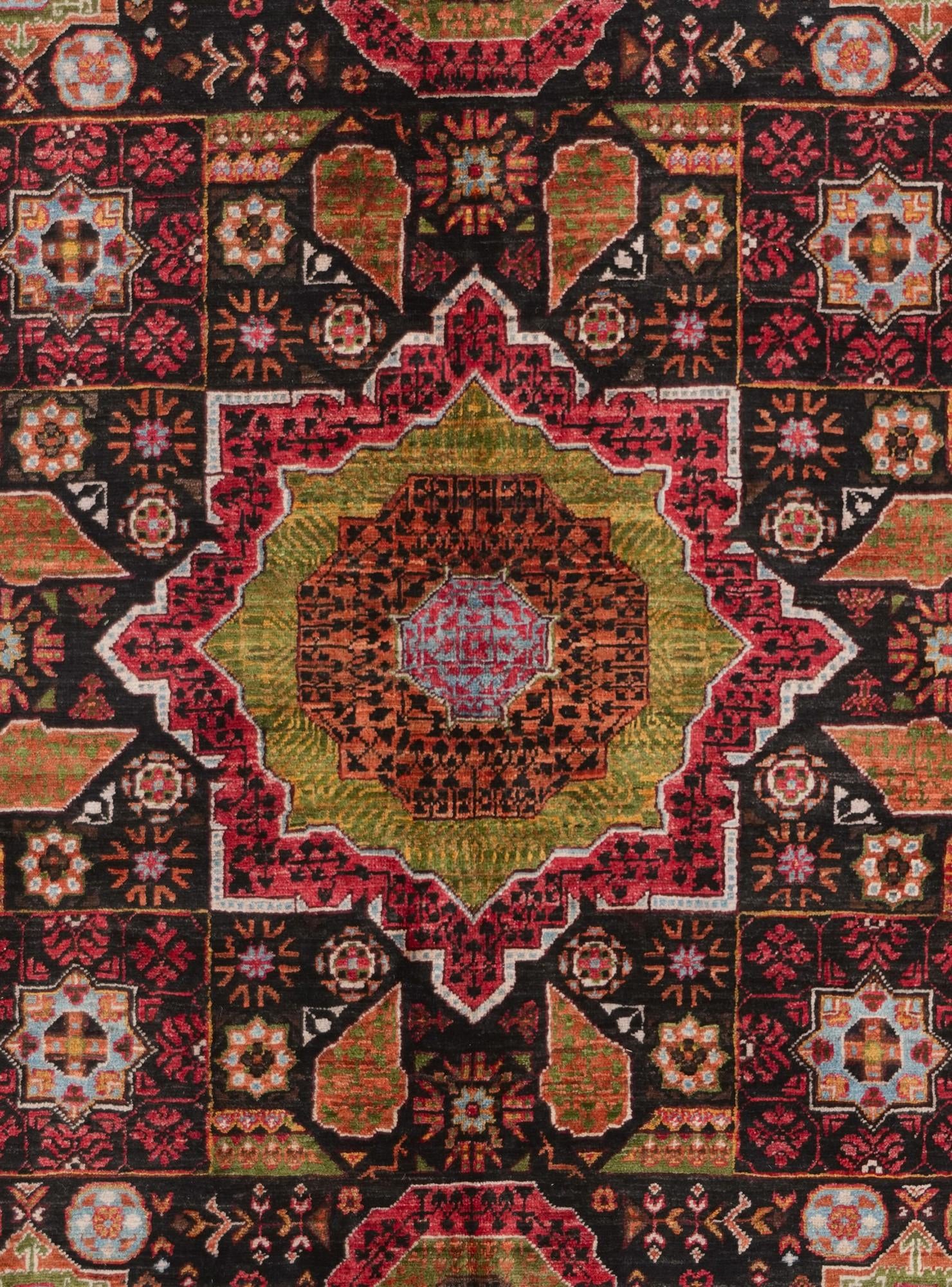 5' 1 x 6' 6 Hand Knotted Mamluk Ziegler Rug