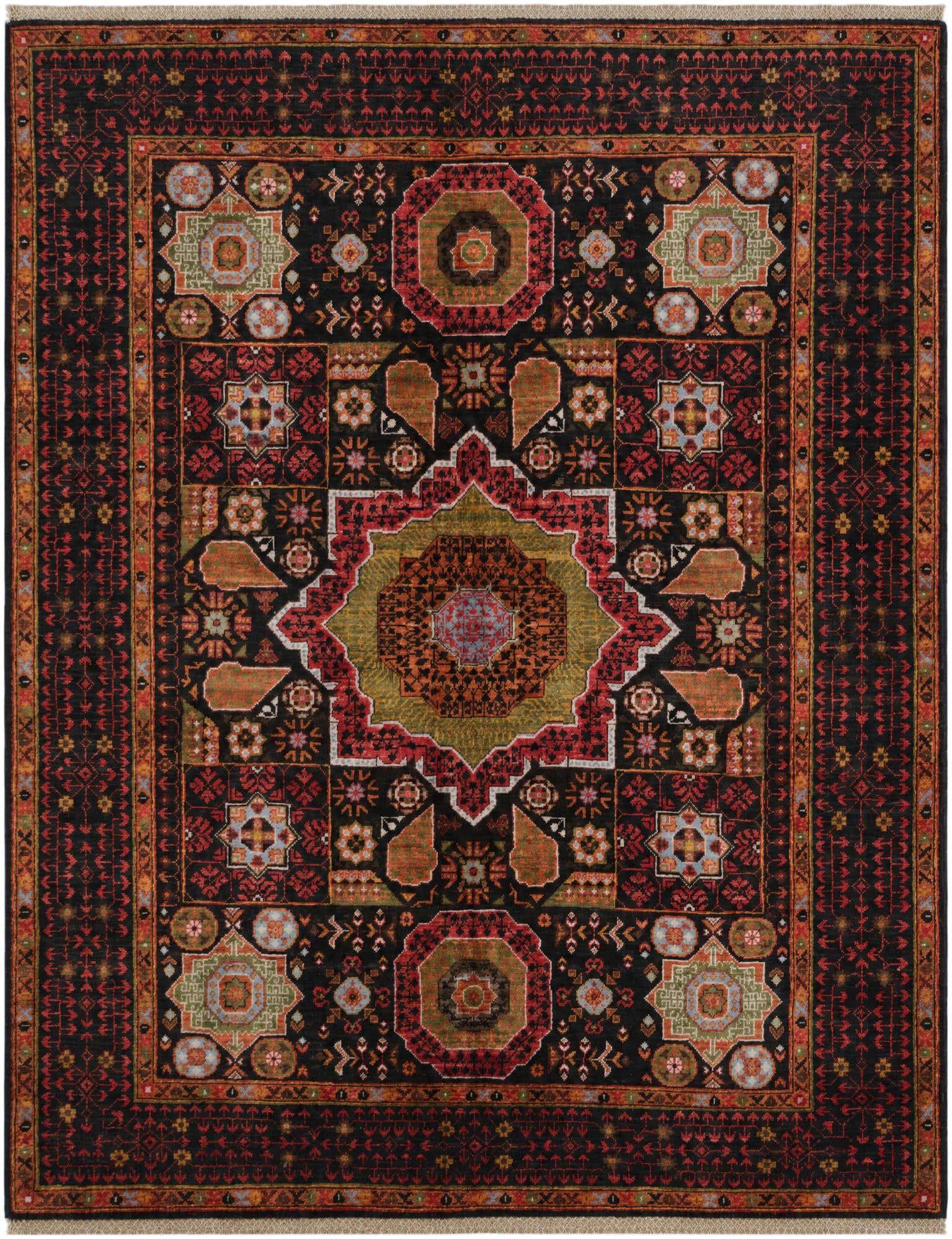 5' 1 x 6' 6 Hand Knotted Mamluk Ziegler Rug