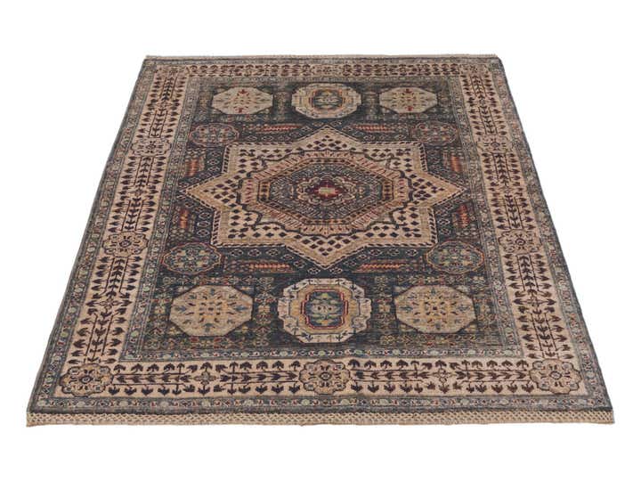 3' 6 x 4' 11 Hand Knotted Mamluk Ziegler Rug