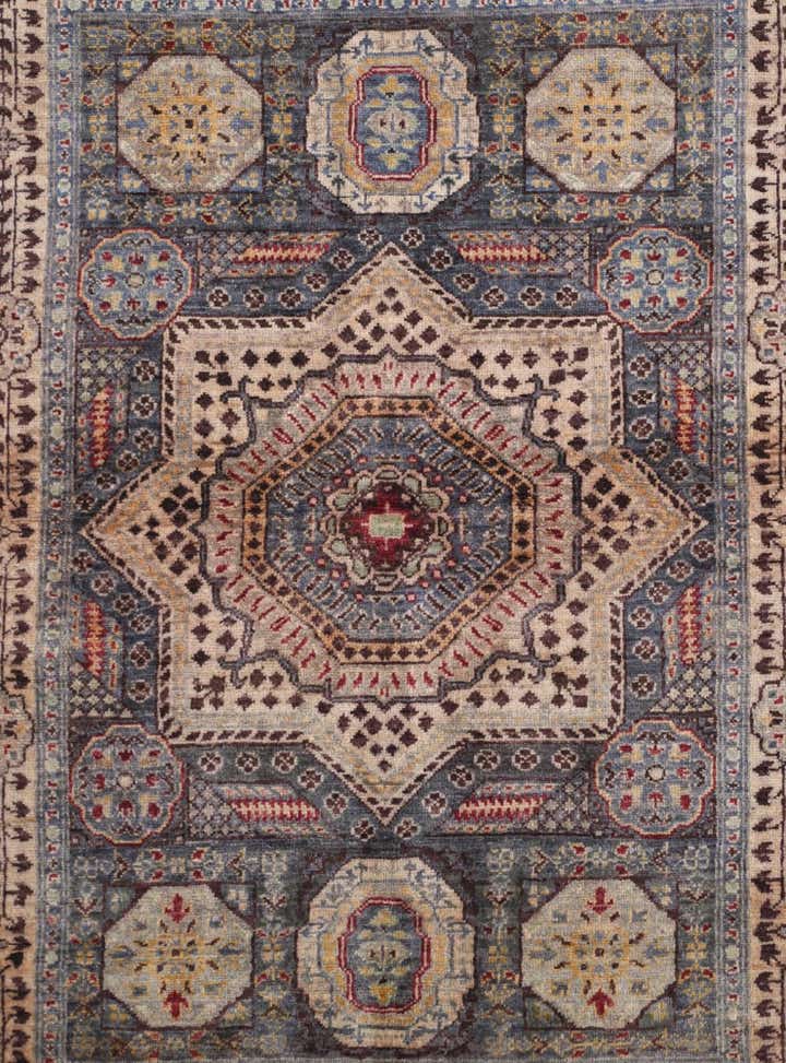 3' 6 x 4' 11 Hand Knotted Mamluk Ziegler Rug