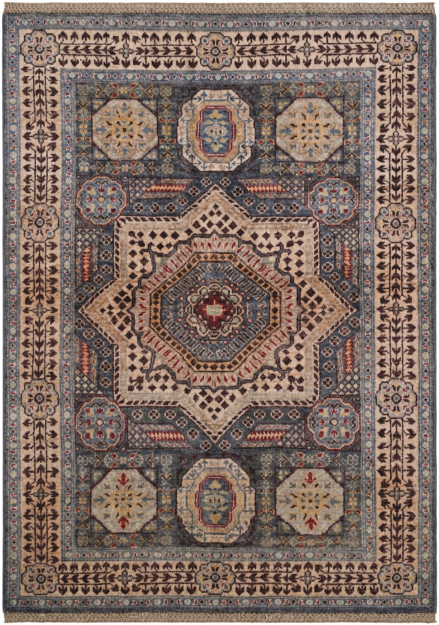 3' 6 x 4' 11 Hand Knotted Mamluk Ziegler Rug