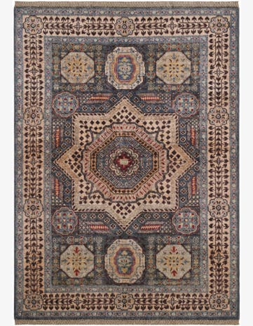 3' 6 x 4' 11 Hand Knotted Mamluk Ziegler Rug