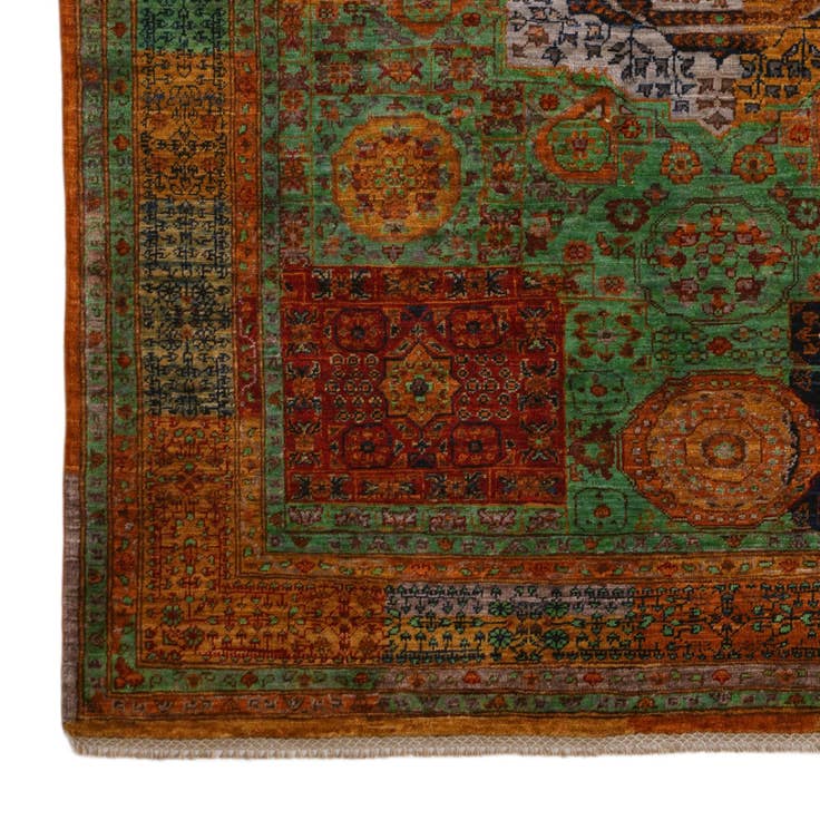 Detail image of 5' x 6' 7 Hand Knotted Mamluk Ziegler Rug