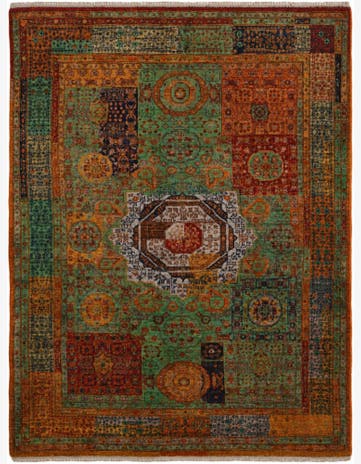 5' x 6' 7 Hand Knotted Mamluk Ziegler Rug
