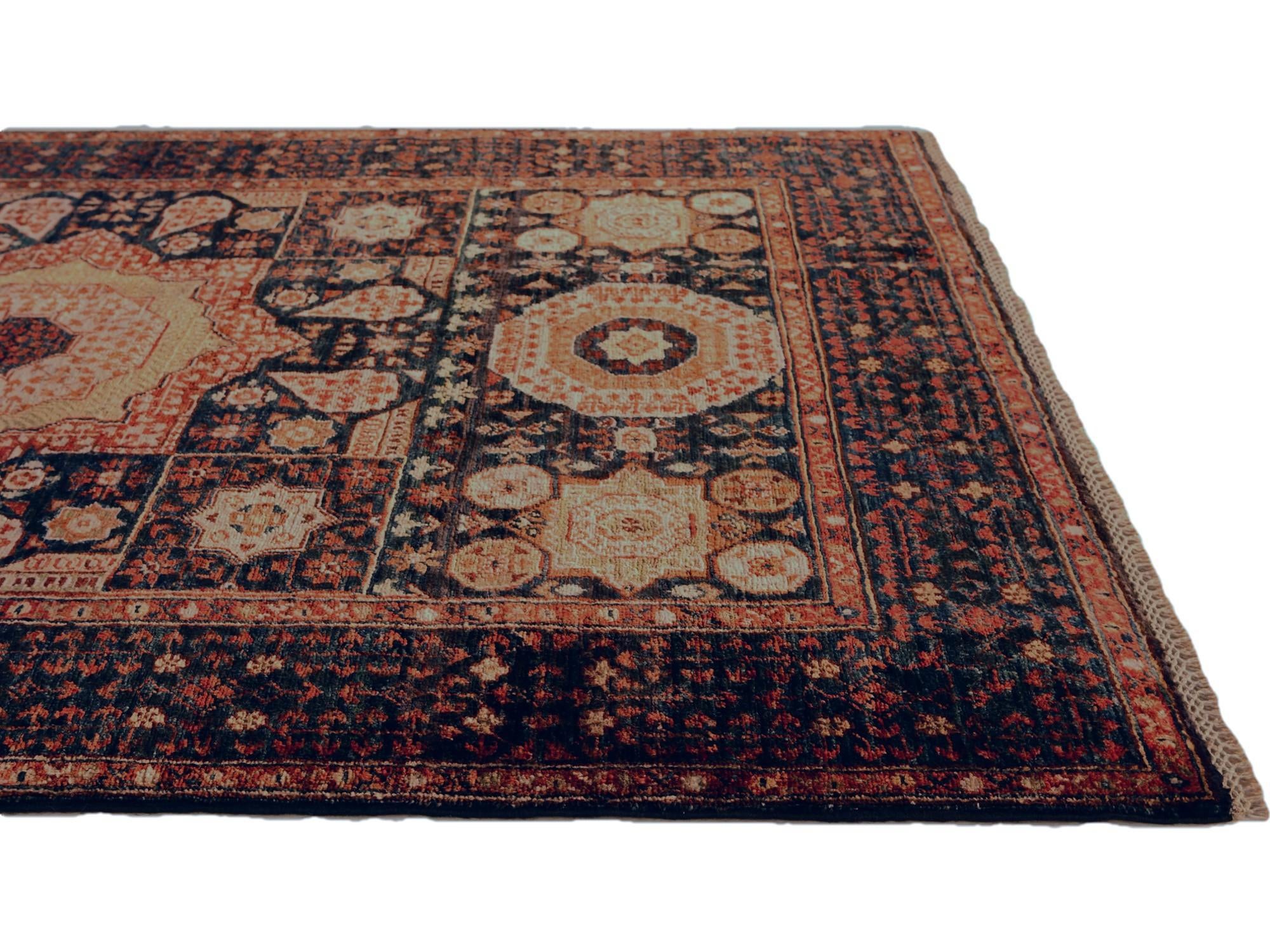 4' x 5' 10 Hand Knotted Mamluk Ziegler Rug