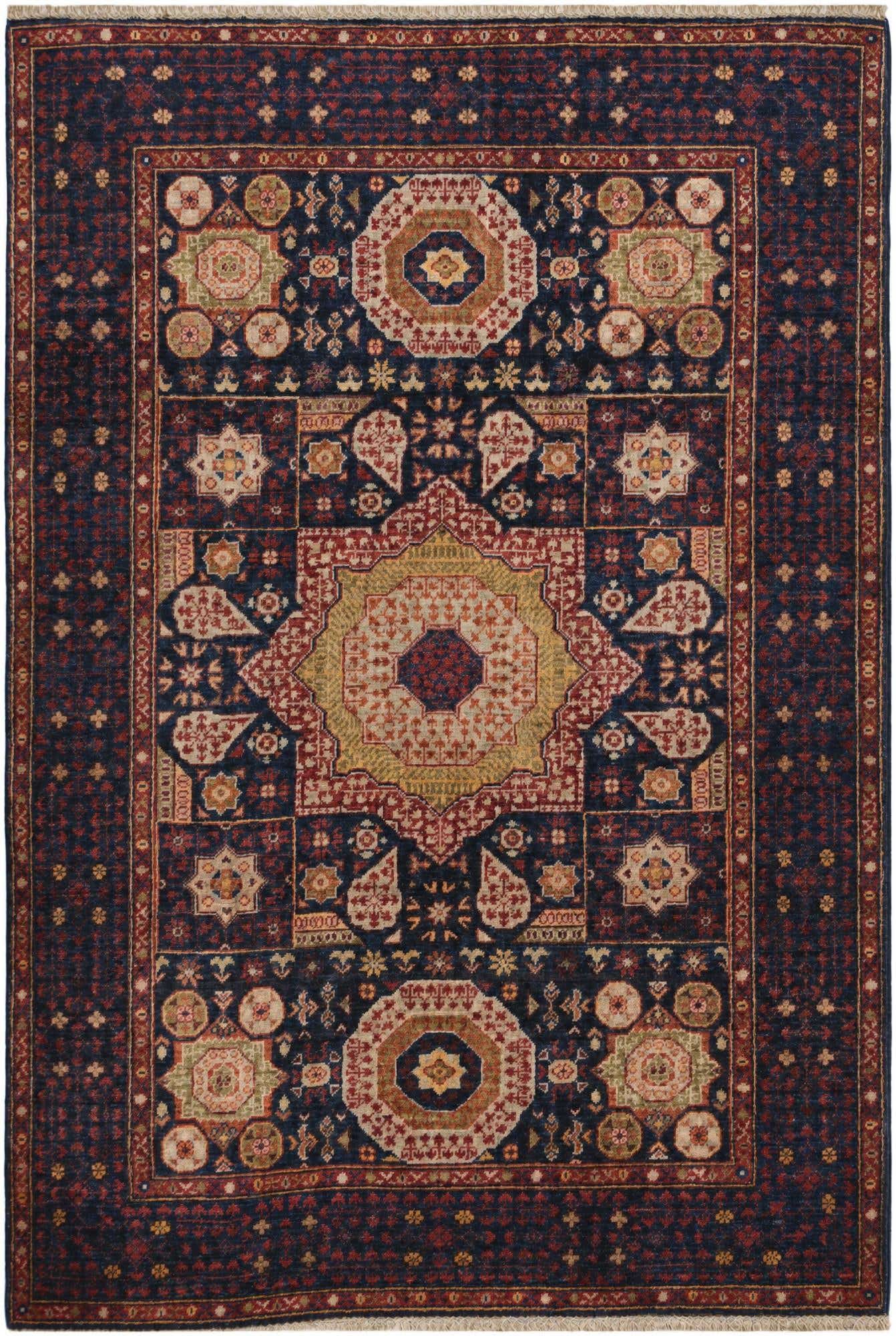 4' x 5' 10 Hand Knotted Mamluk Ziegler Rug
