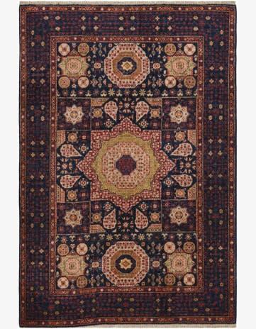 4' x 5' 10 Hand Knotted Mamluk Ziegler Rug