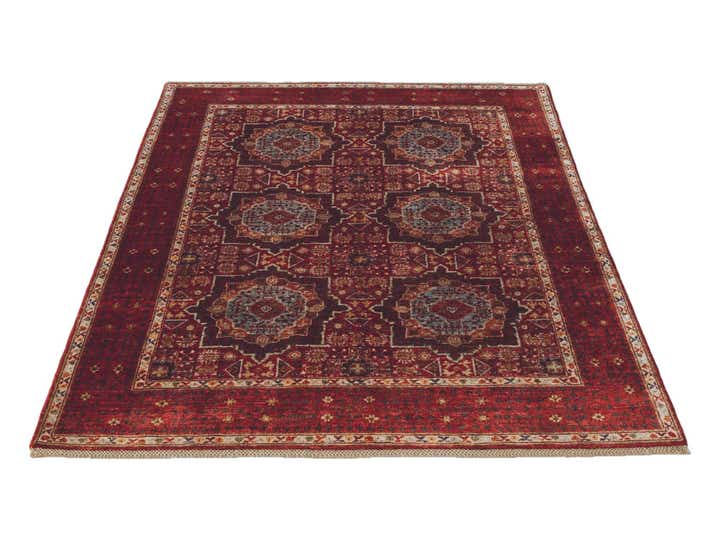 5' 1 x 6' 9 Hand Knotted Mamluk Ziegler Rug