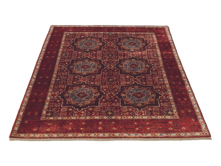 Detail image of 5' 1 x 6' 9 Hand Knotted Mamluk Ziegler Rug
