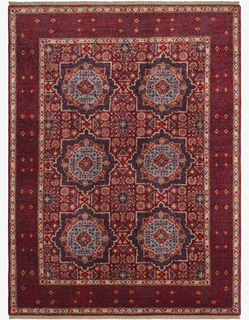 5' 1 x 6' 9 Hand Knotted Mamluk Ziegler Rug