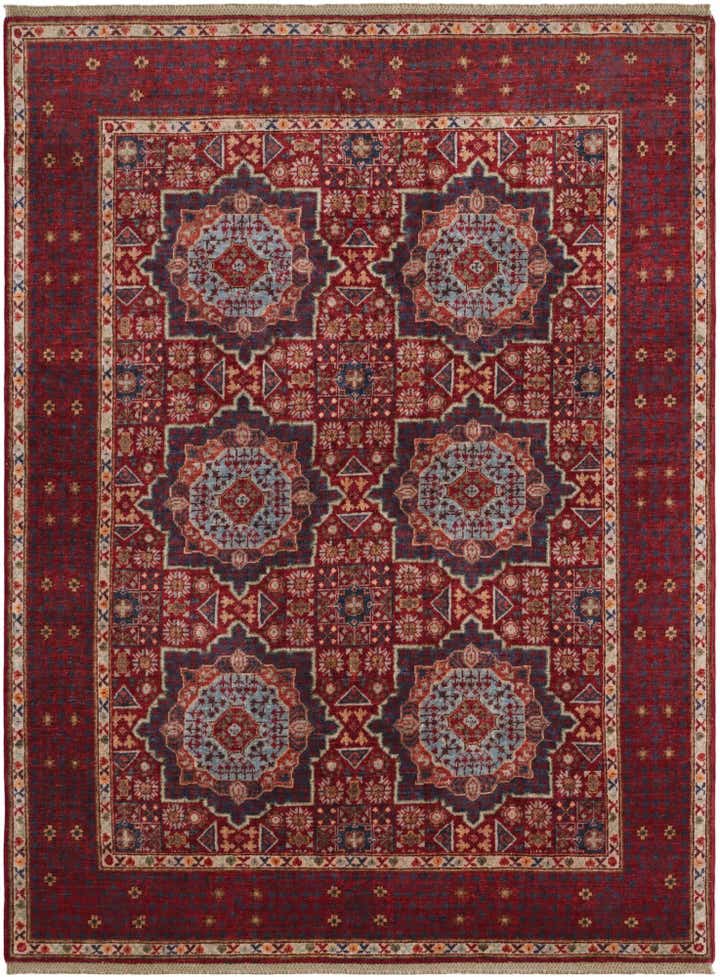 5' 1 x 6' 9 Hand Knotted Mamluk Ziegler Rug