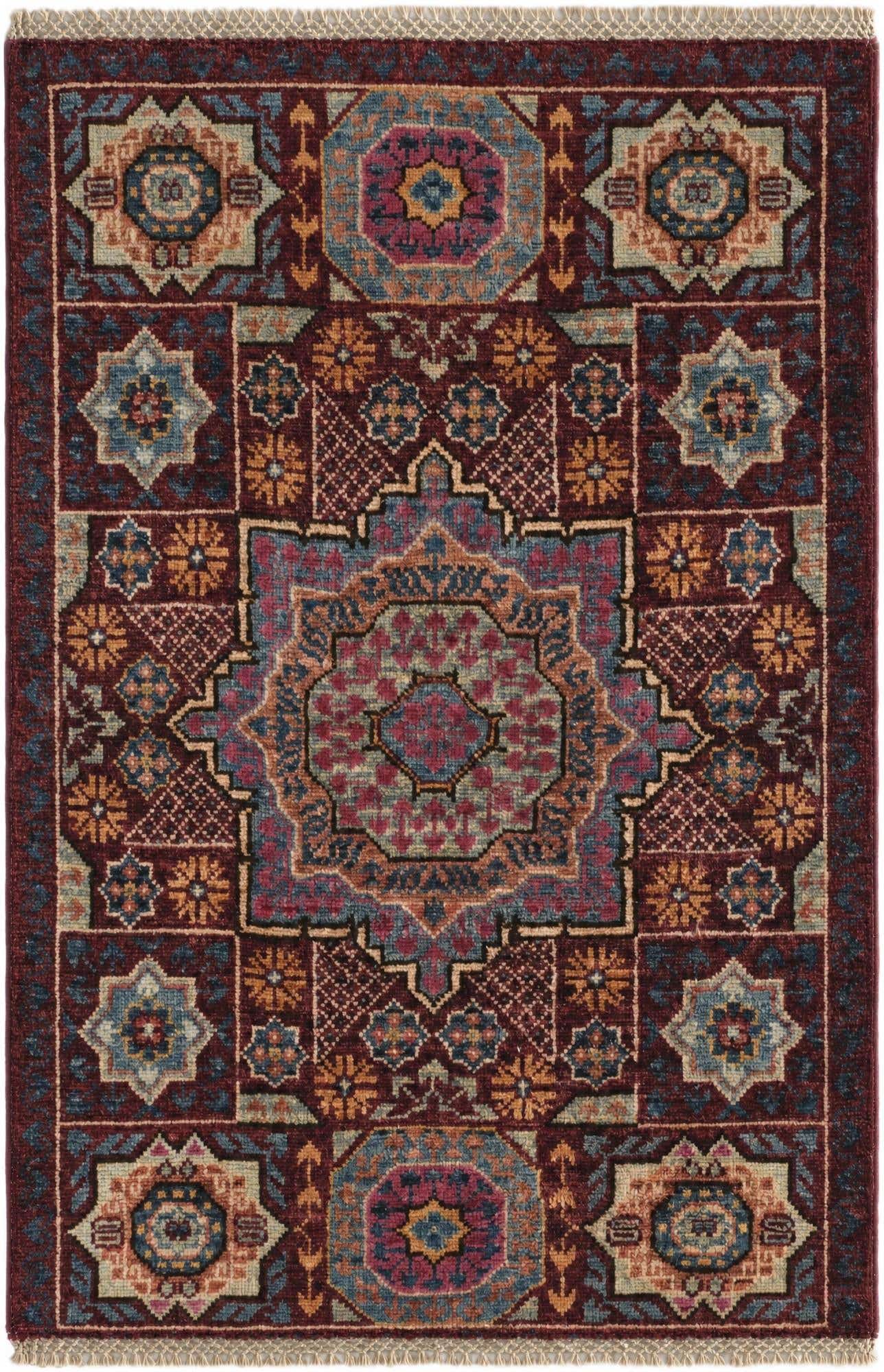 2' x 3' 2 Hand Knotted Mamluk Ziegler Rug