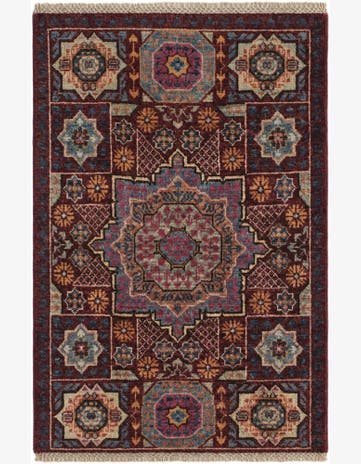 2' x 3' 2 Hand Knotted Mamluk Ziegler Rug