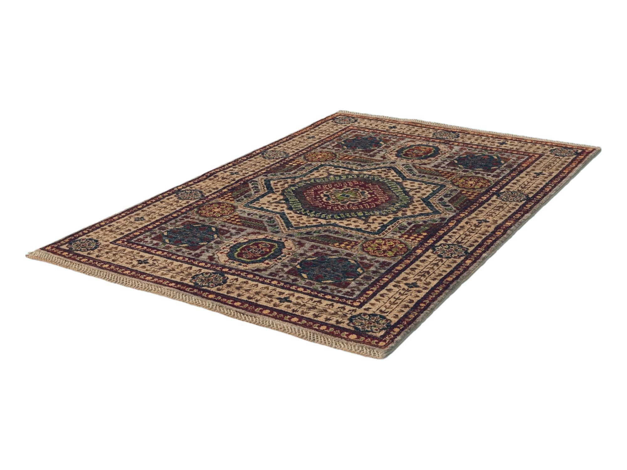3' 5 x 4' 11 Hand Knotted Mamluk Ziegler Rug
