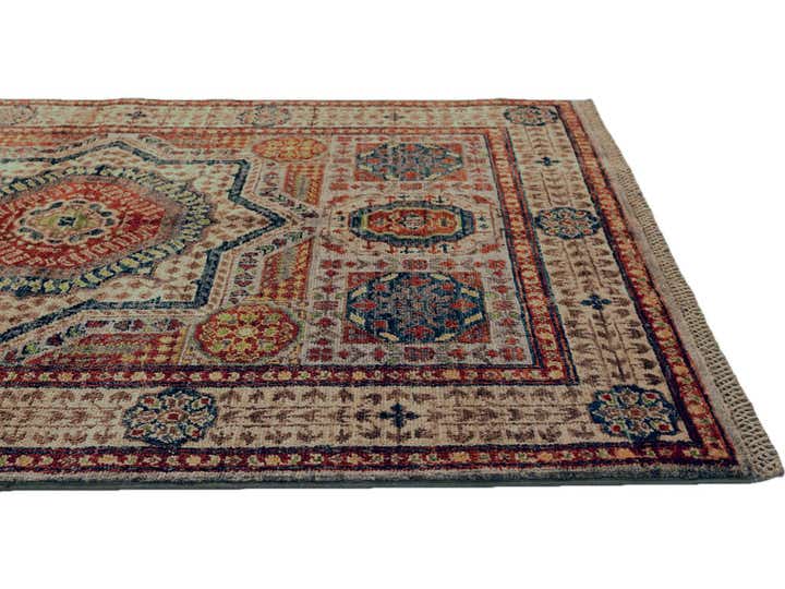 3' 5 x 4' 11 Hand Knotted Mamluk Ziegler Rug