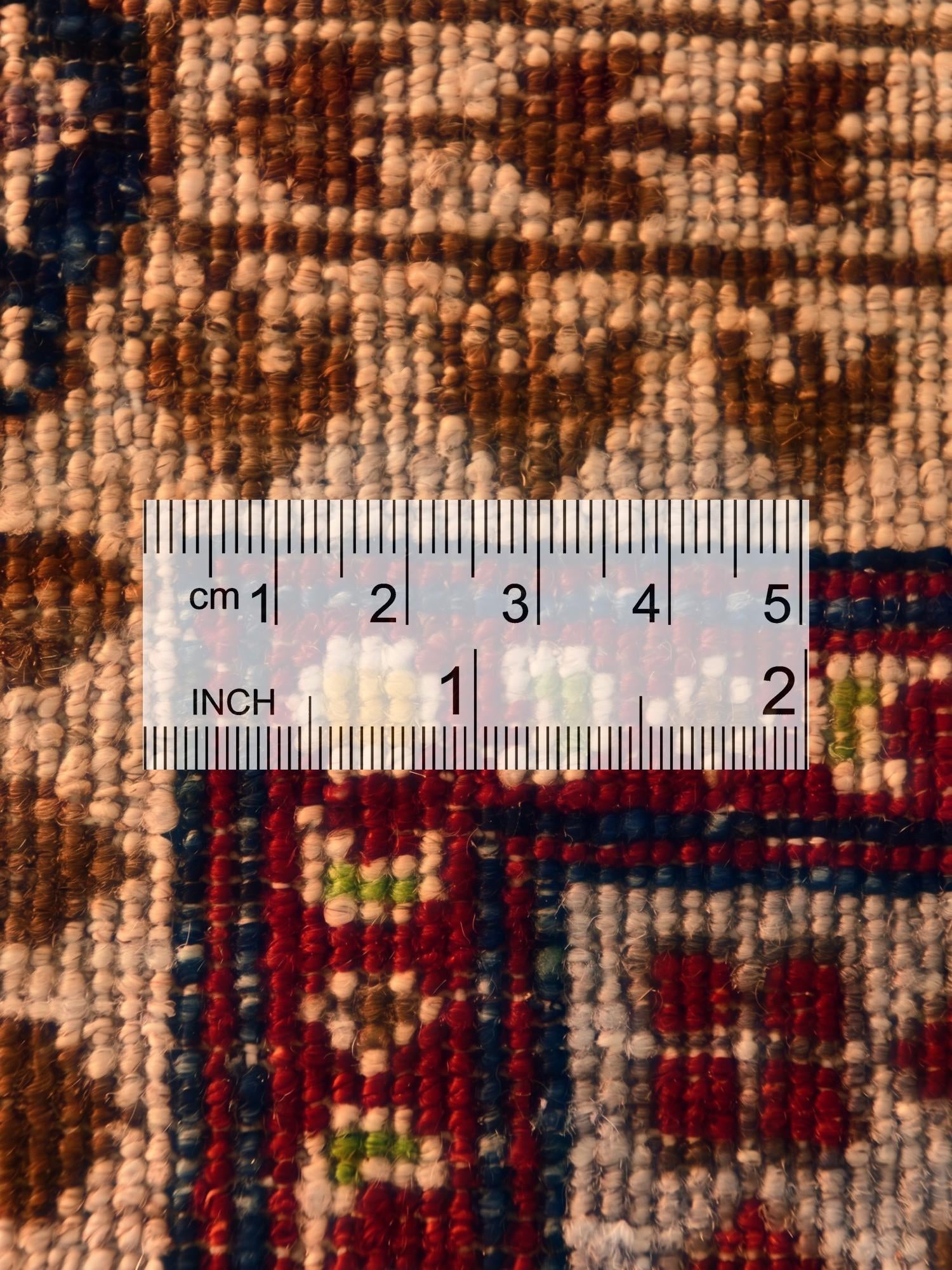 3' 5 x 4' 11 Hand Knotted Mamluk Ziegler Rug