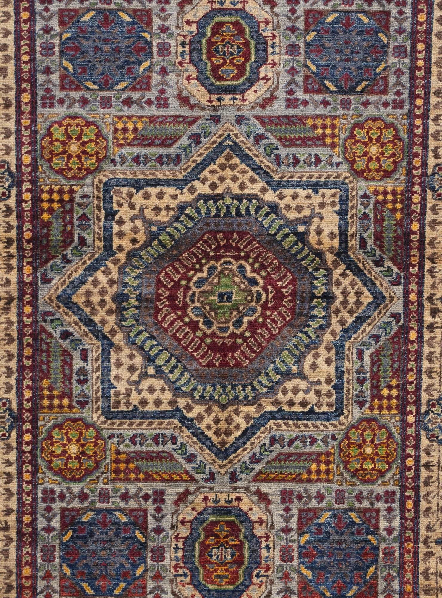 3' 5 x 4' 11 Hand Knotted Mamluk Ziegler Rug