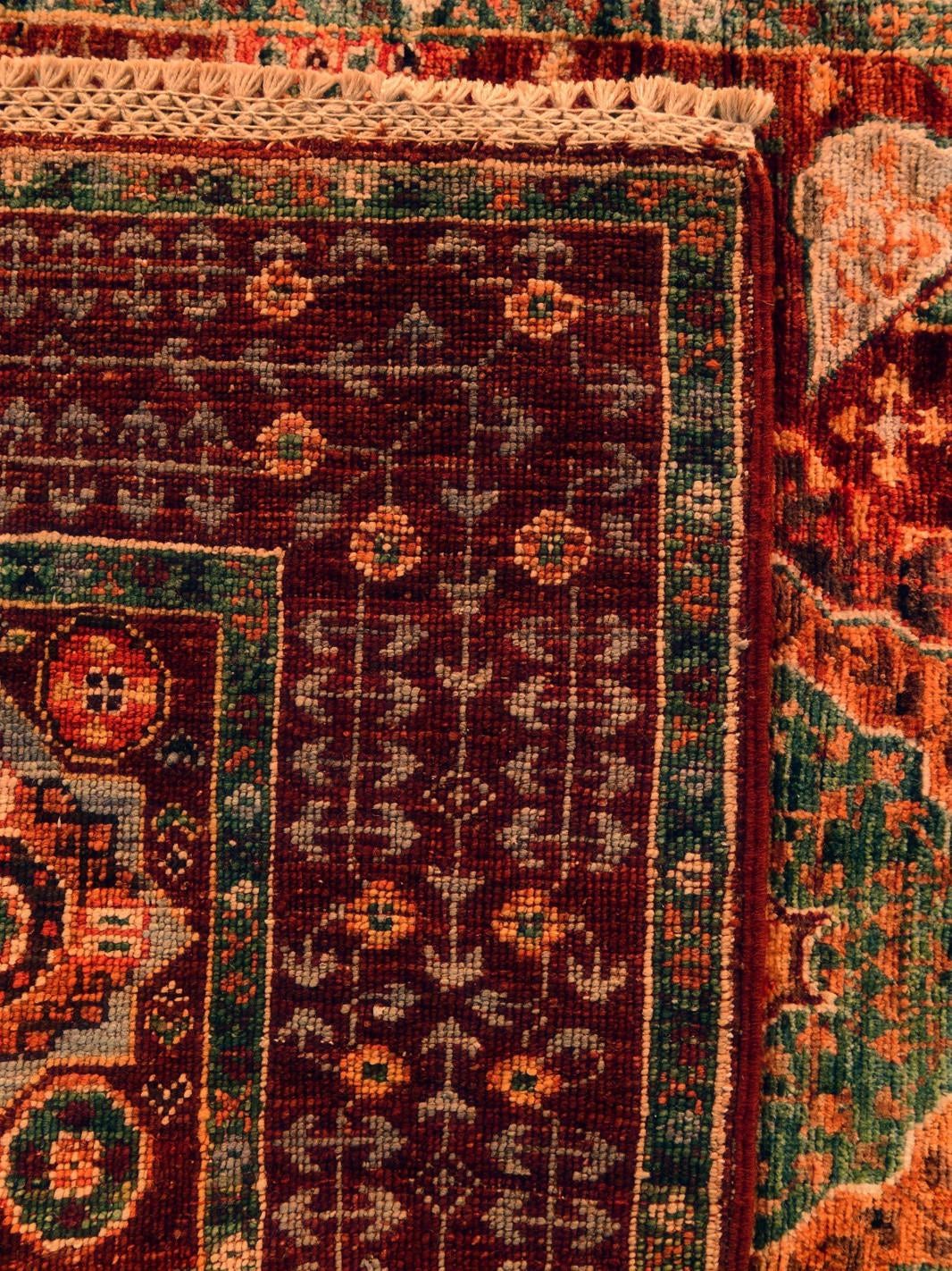 105cm x 160cm Hand Knotted Mamluk Ziegler Rug