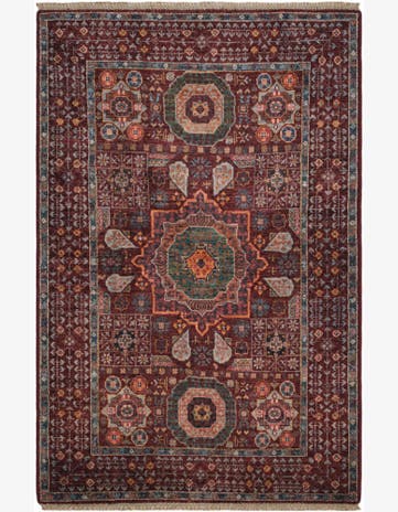 3' 5 x 5' 2 Hand Knotted Mamluk Ziegler Rug