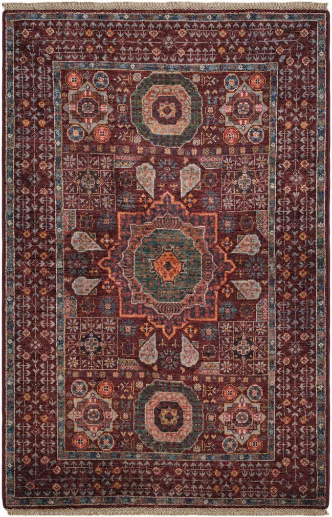3' 5 x 5' 2 Hand Knotted Mamluk Ziegler Rug