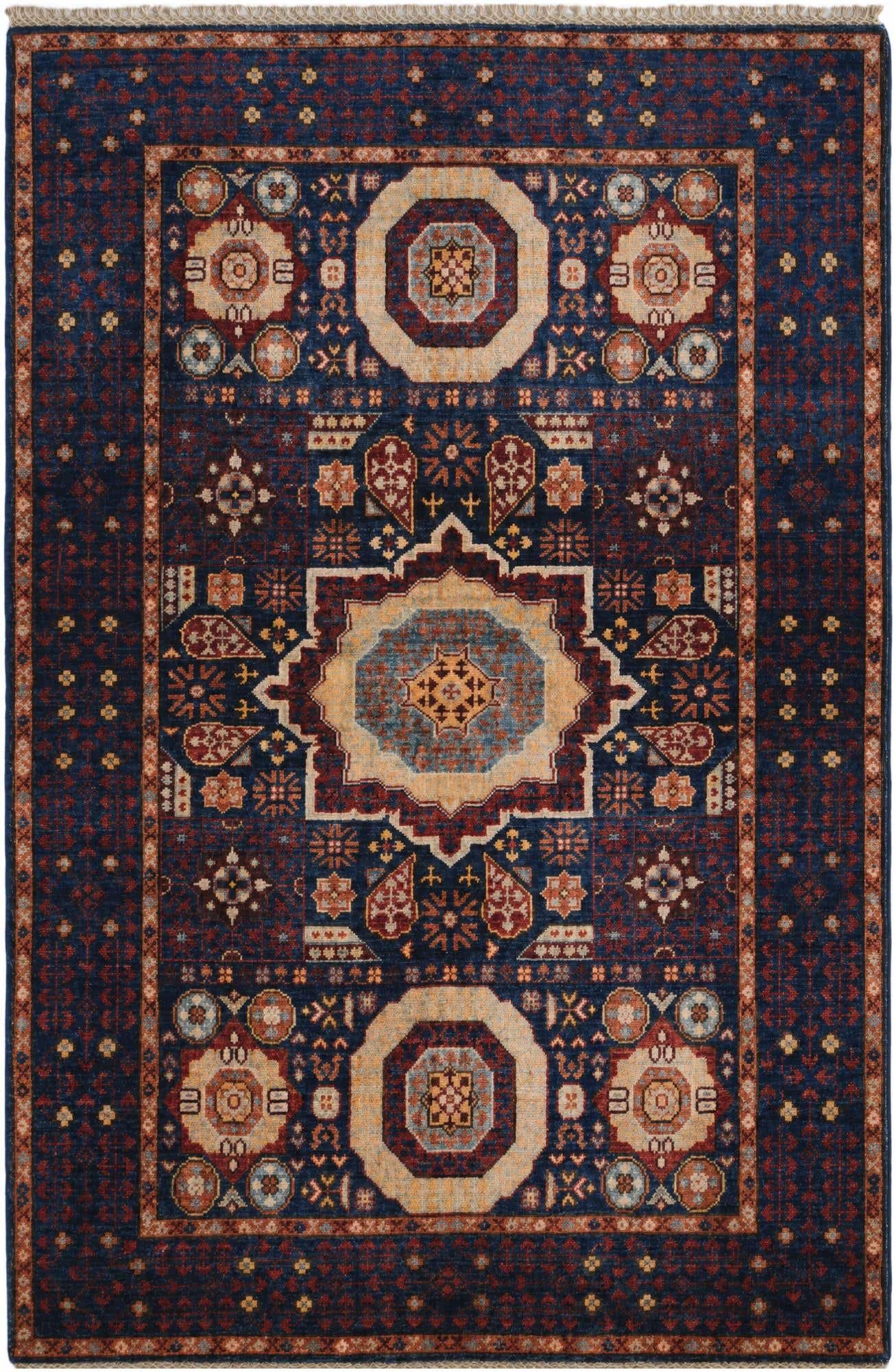 3' 6 x 5' Hand Knotted Mamluk Ziegler Rug