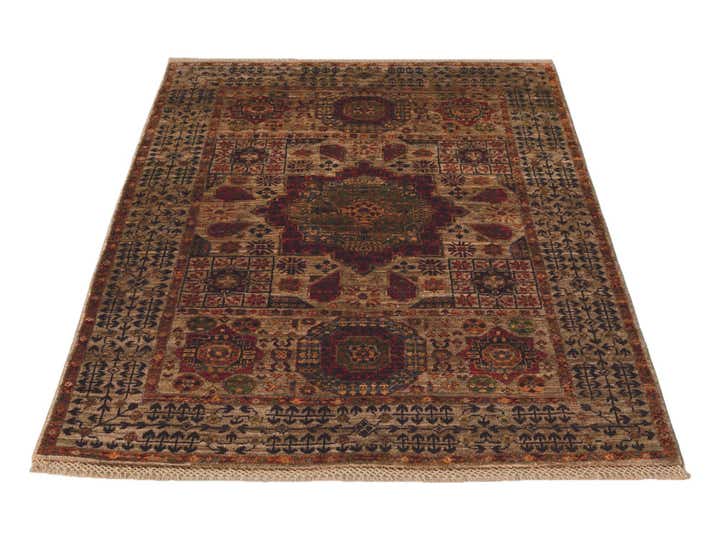 3' 5 x 4' 10 Hand Knotted Mamluk Ziegler Rug