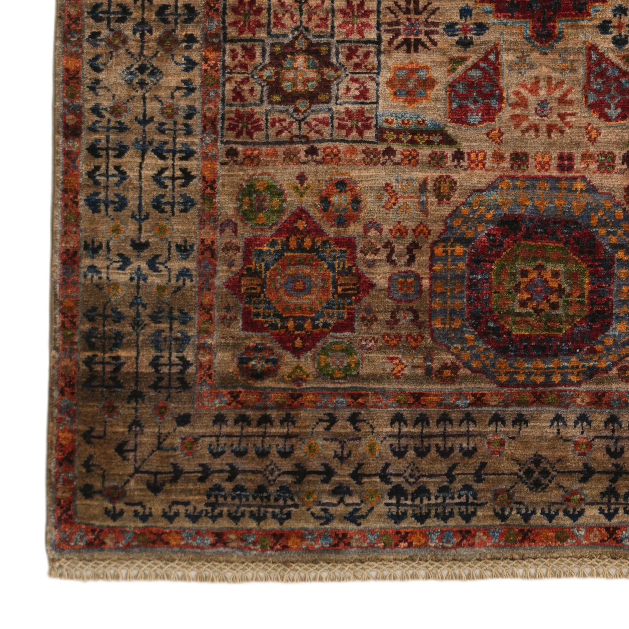 3' 5 x 4' 10 Hand Knotted Mamluk Ziegler Rug