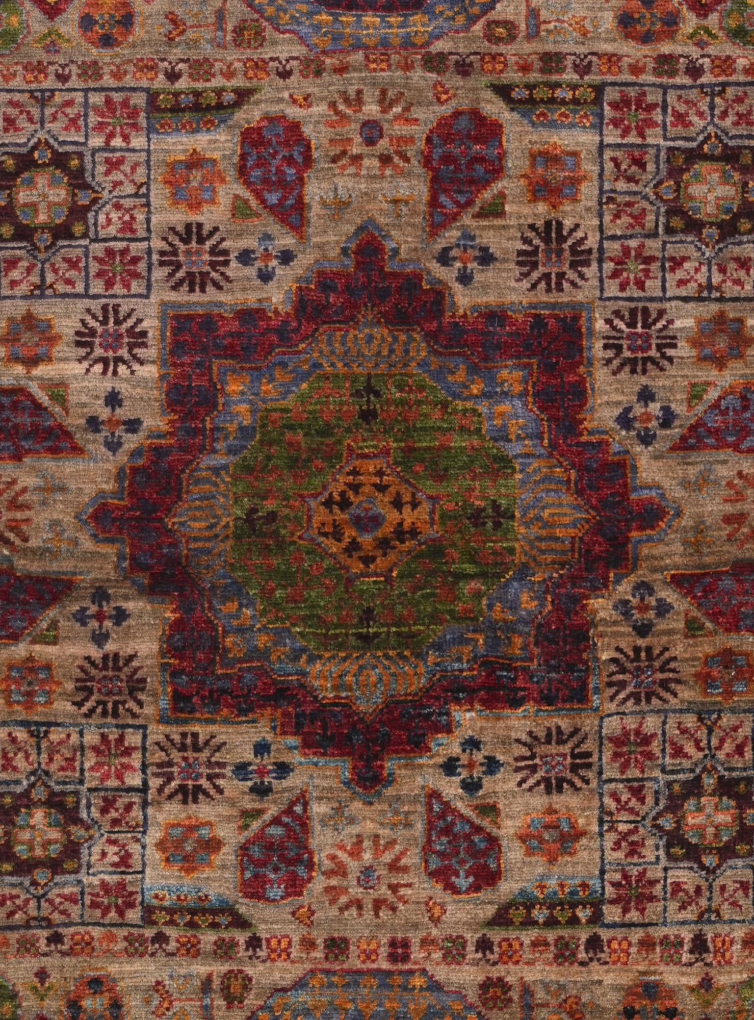 3' 5 x 4' 10 Hand Knotted Mamluk Ziegler Rug
