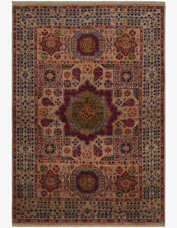 3' 5 x 4' 10 Hand Knotted Mamluk Ziegler Rug