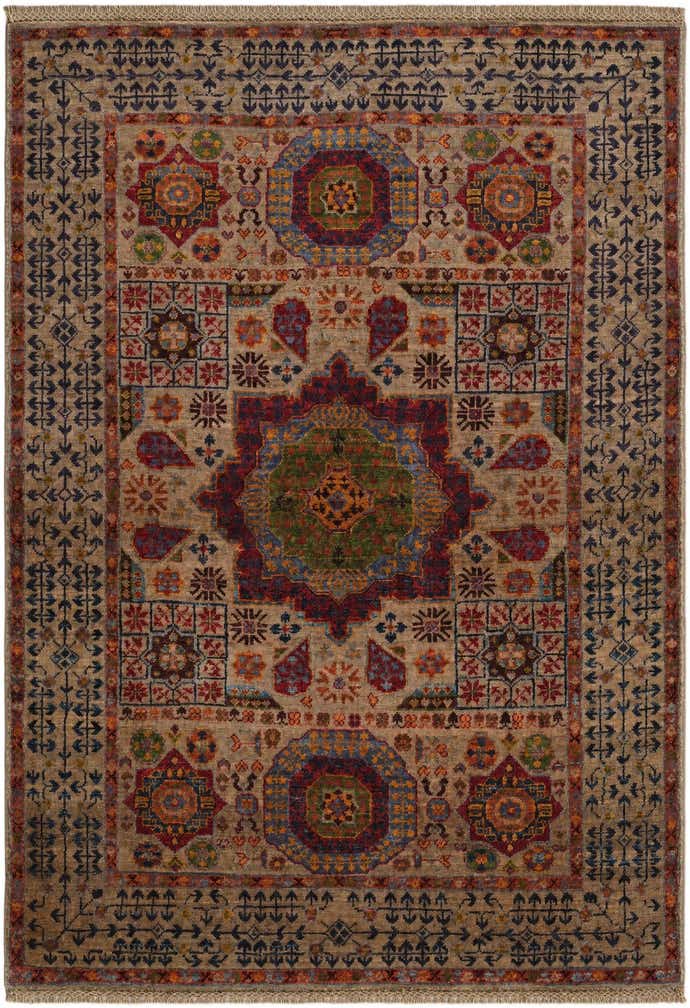 3' 5 x 4' 10 Hand Knotted Mamluk Ziegler Rug