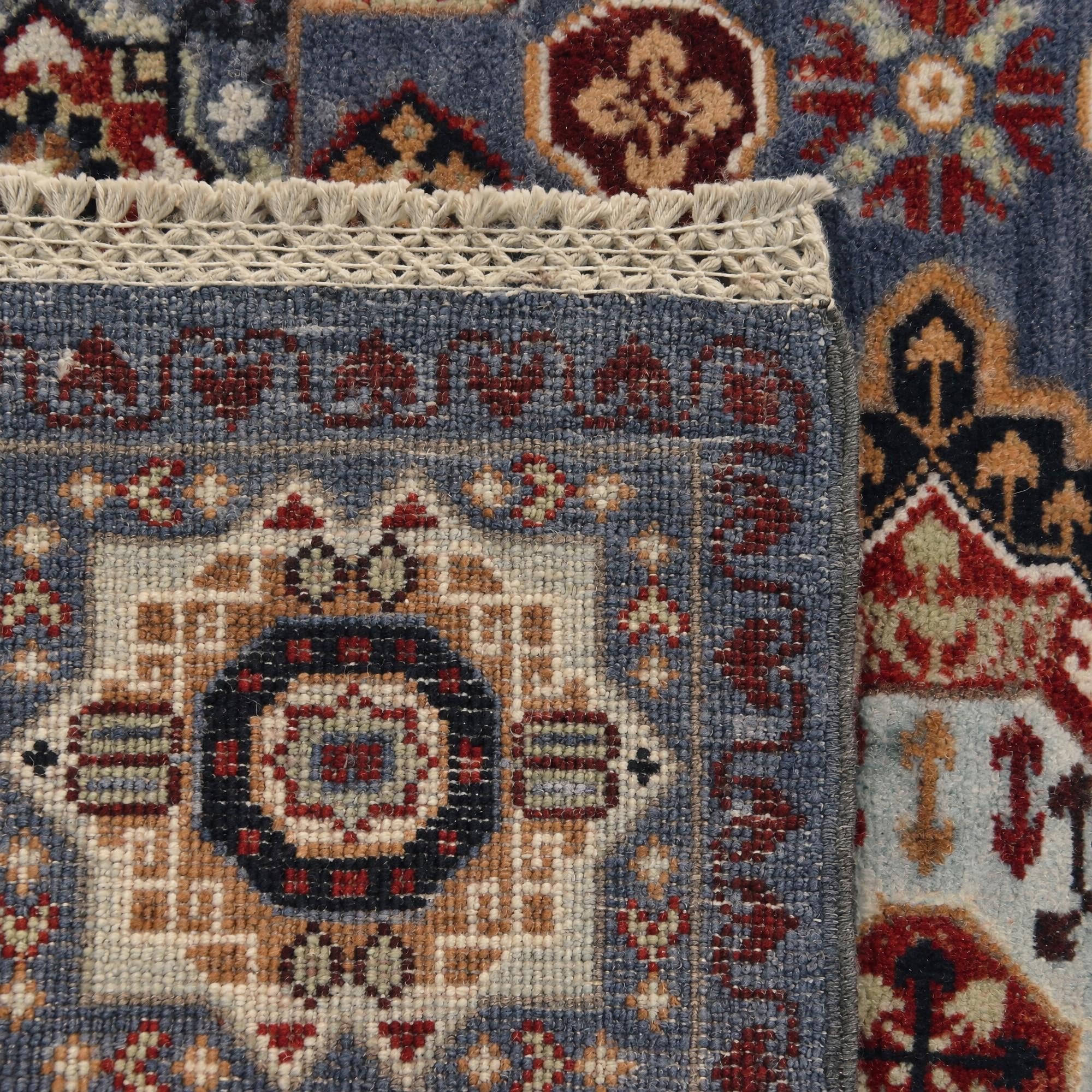60cm x 95cm Hand Knotted Mamluk Ziegler Rug