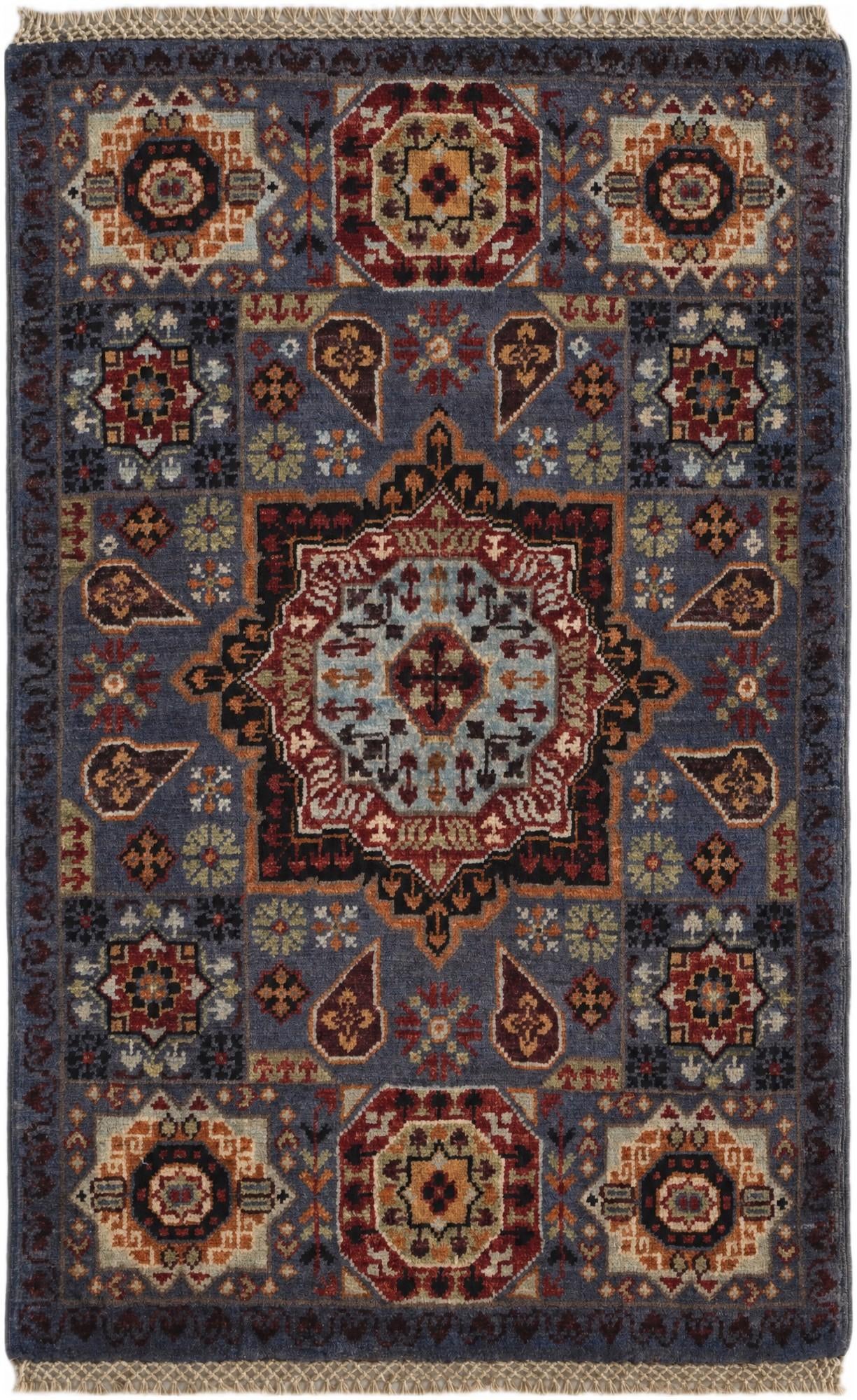 2' x 3' 1 Hand Knotted Mamluk Ziegler Rug